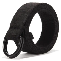 Simple Plus Large Size Men Women Unisex Canvas Belt 110 120 130 140 150 160cm Waist Belt for Jeans Pants cinturones para hombre
