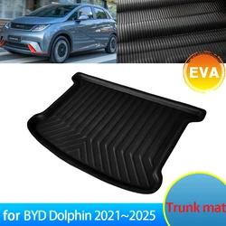 EVA for BYD Dolphin 2021~2025 2024 2023 2022 Accessories Car Trunk Mat Auto Odorless Floor Tray Waterproof Cargo Carpet Stickesr