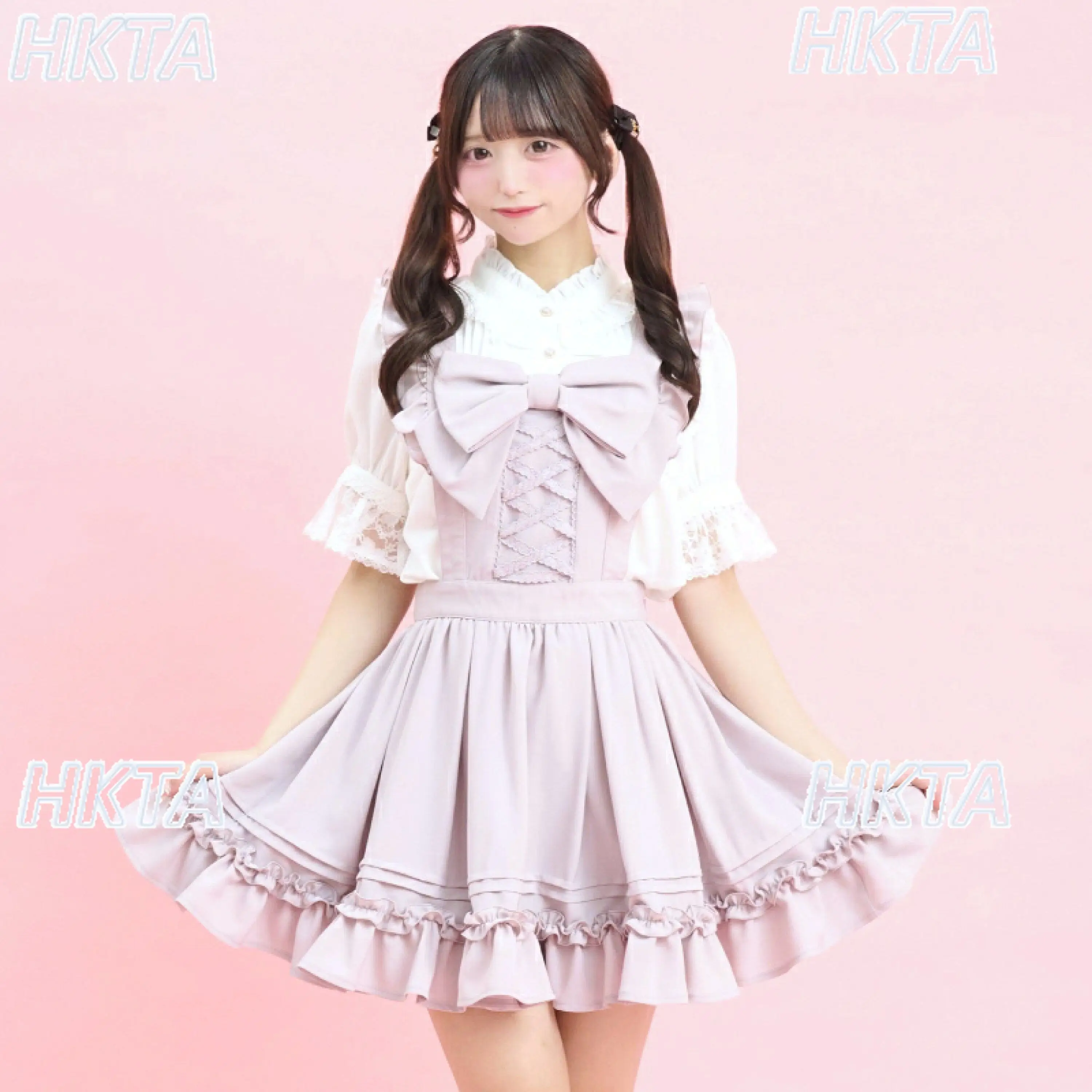 Sc Japanese Style Oversized Bows Lolita Skirt Women Sweet Lolita Style Apron Fungus Student Suspender Skirt Summer New