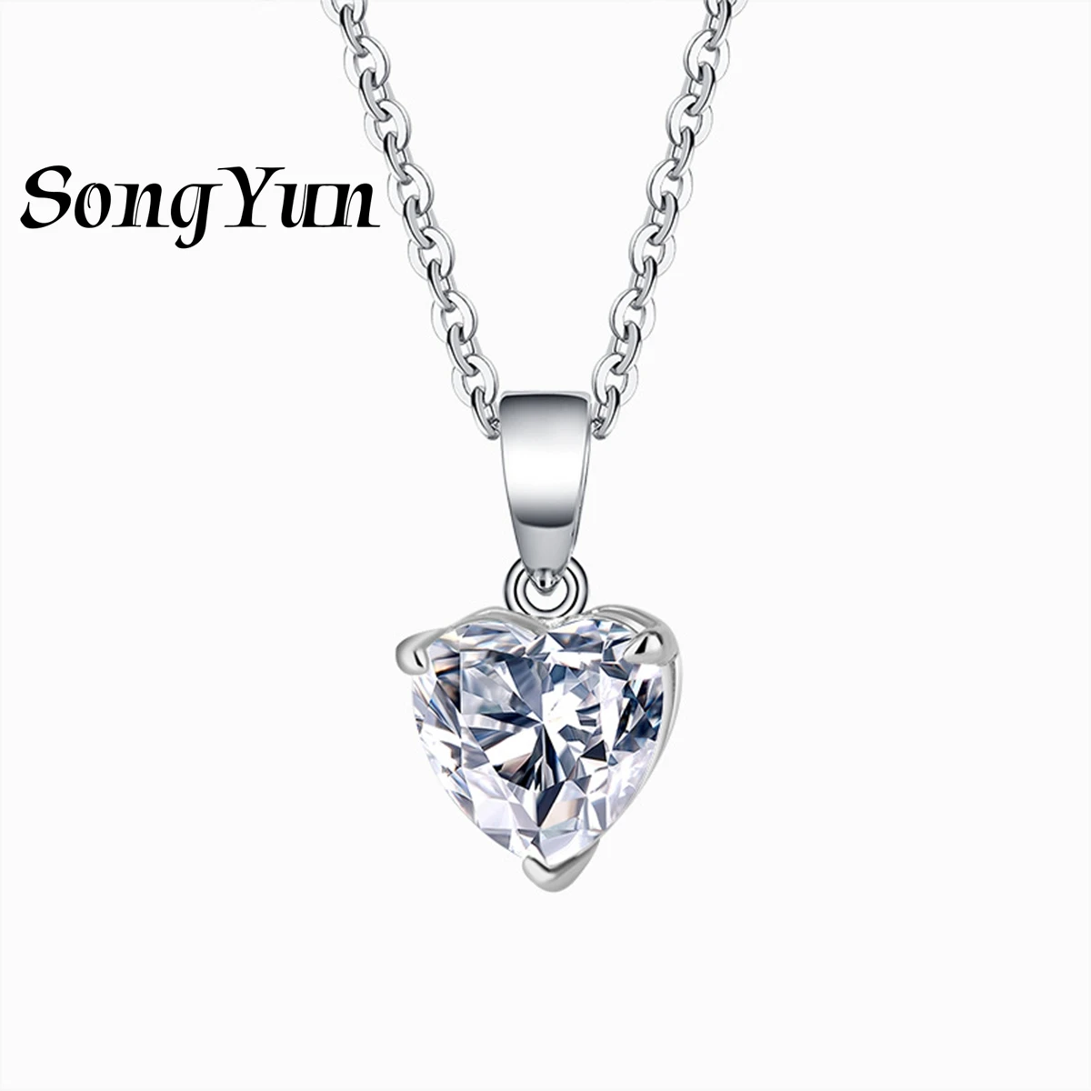 

SongYun Brand Jewelry 925 Silver Collar Necklace Moissanite Collar Necklace Beach for Wife 18K Real Gold Non Tarnish