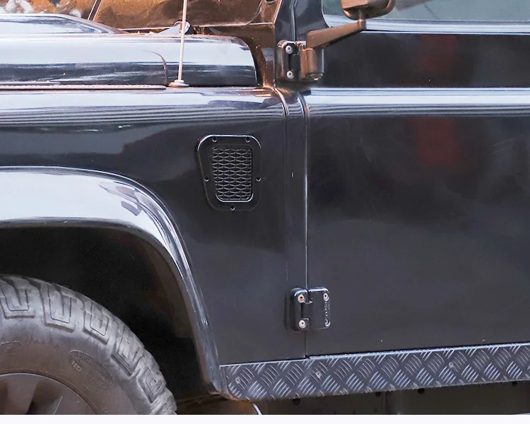 Für Land Rover Defender 2004-19 Front Motorhaube Belüftung Abdeckung Stahl Lufteinlass Scoop Air Outlet Schnee Abdeckung auto Zubehör – Detail 4