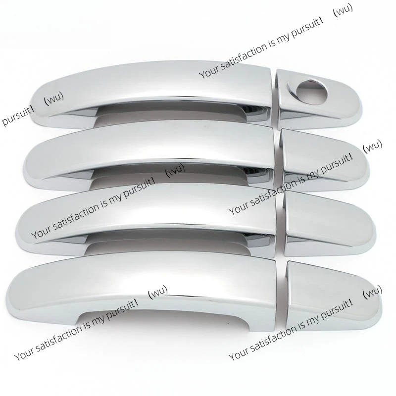 مناسبة لعام 2012 مقبض الثعلب شريط مشرق من ألياف الكربون مطلي مقبض الباب مسند الذراع ملصق مزخرف قطع غيار السيارات #1