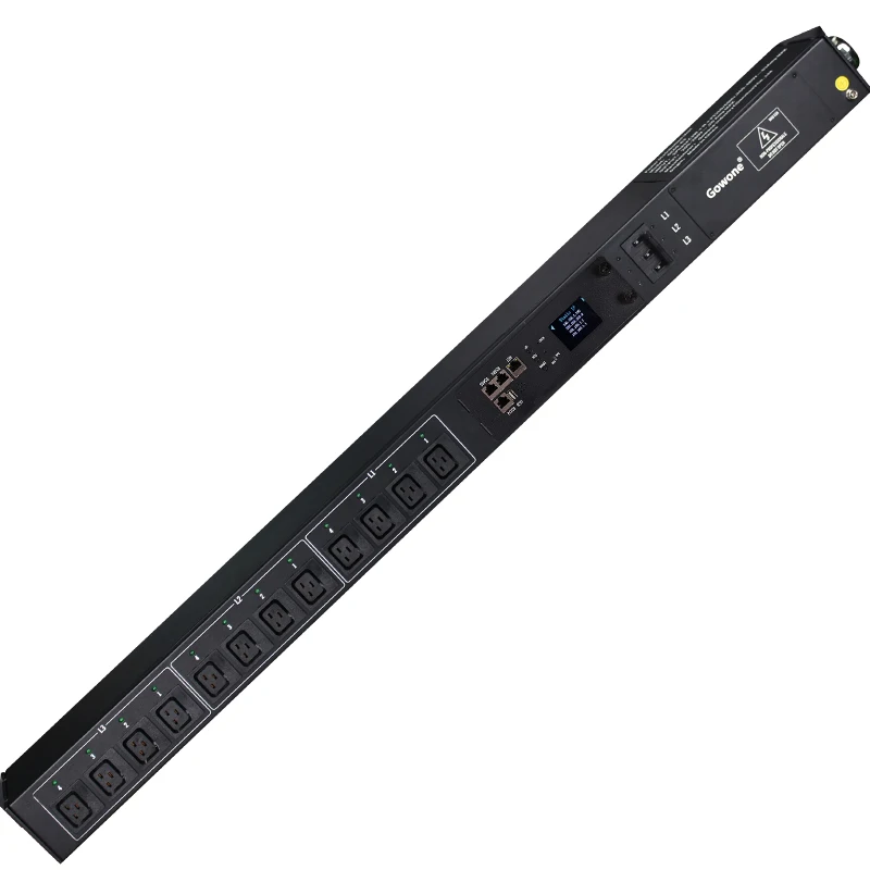 

Remote Intelligent Monitoring PDU IEC C19 12 Ways Rack Mount Smart PDU