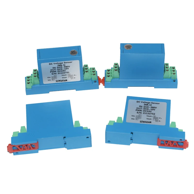 K13 AC Current Voltage Transmitter 0-100mA 1A 5A 10A Input 1000V 0-10V 4-20mA DC24V Power Supply DC Analog Signal Converter