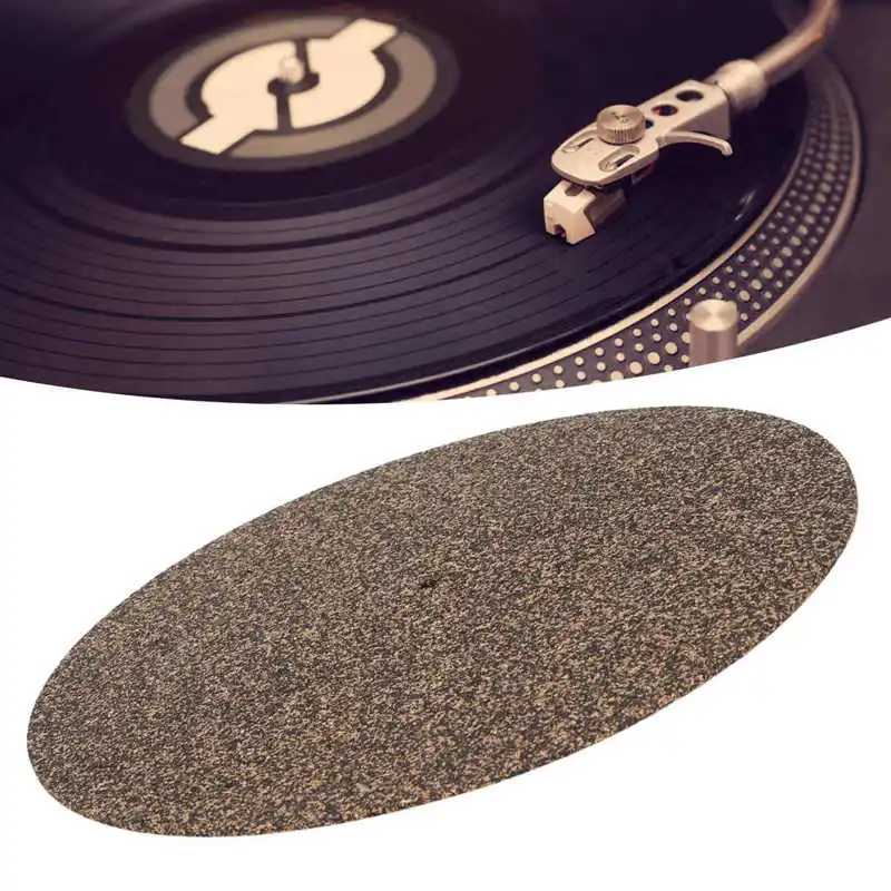 GK-R20A 12in Vinyl Record Pad Anti Static Embedded Turntable Cork Rubber Vinyl Record Pad n