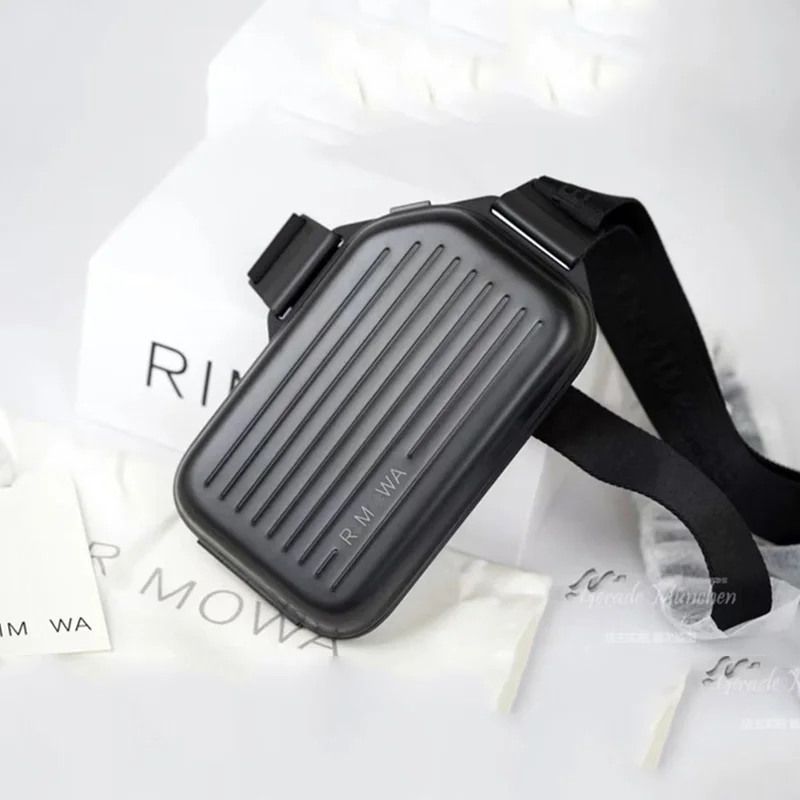 2025 Minimalist RMWA Silver Aluminum Magnesium Alloy Vertical Crossbody Bag Luxury Titanium Gold Phone Bag Black Shoulder Bag - Image 2