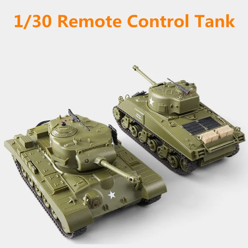 

1:30 RC Tank Toys 320° Rotation Of The Turret Simulate Combat Sound Effects 2.4Ghz RC Battling Tank Model Remote Control Toy Car