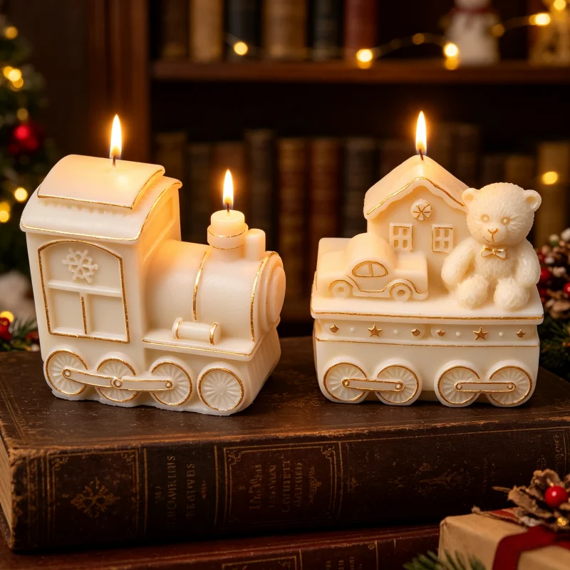 3D Christmas Train Silicone Ca - Home Fragrance Gingerbread recension och pris