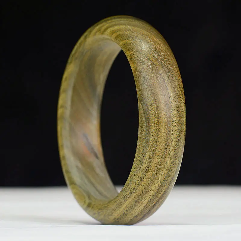Natural Green Sandalwood Bangle Natural Wooden Healthy Fragrant Sandal Bangles for Lady BB-483