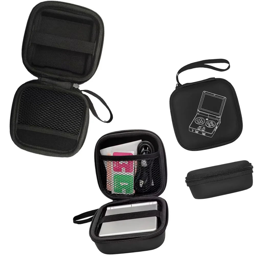 for RG35XXSP Portable Protective Case Shockproof for ANBERNIC RG35XXSP Handheld Game Console Case Organizer Bag Black