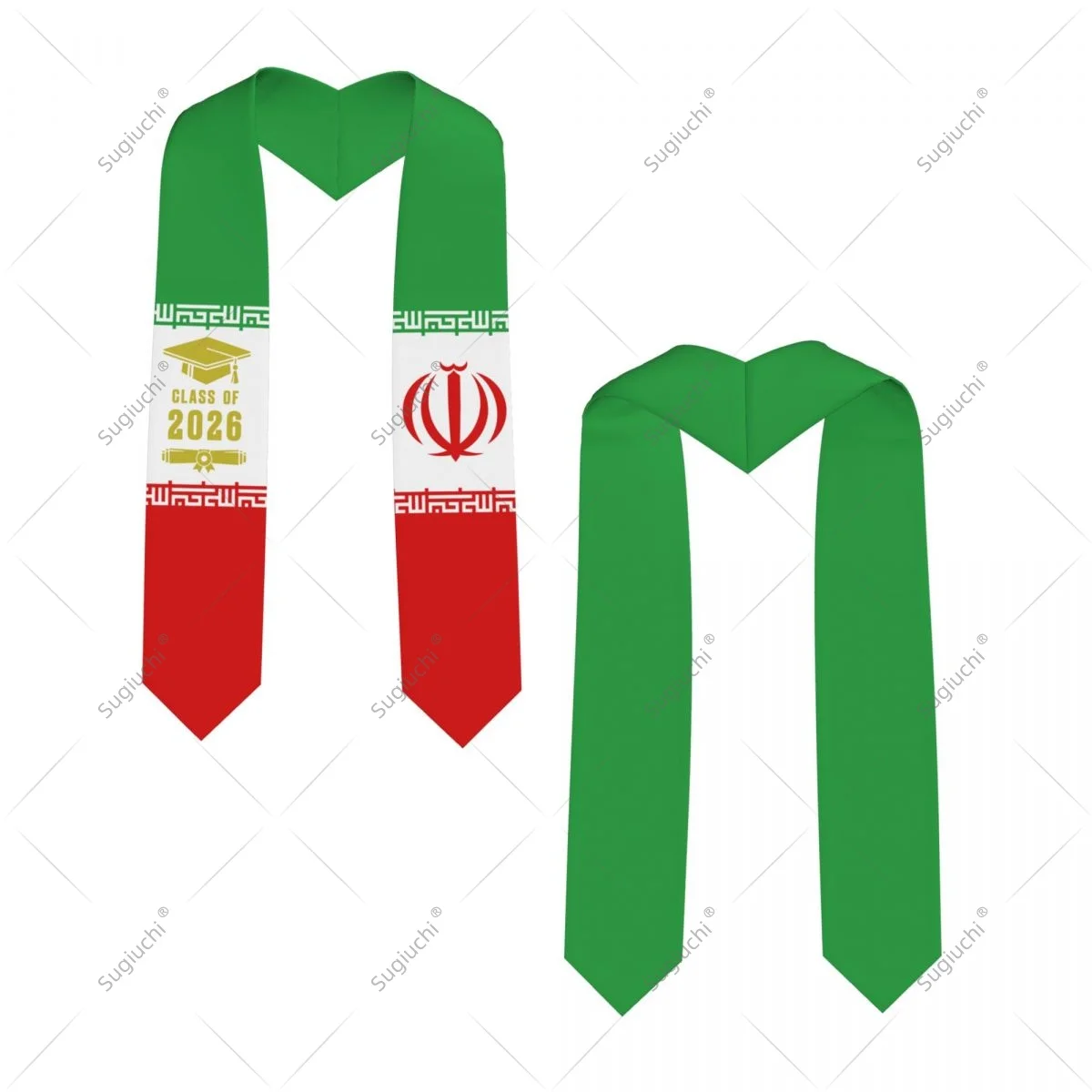 

Iran Flag Class Of 2026 Graduation Stole Sash Scarf For International Students Proud Ceremony Adult Unisex