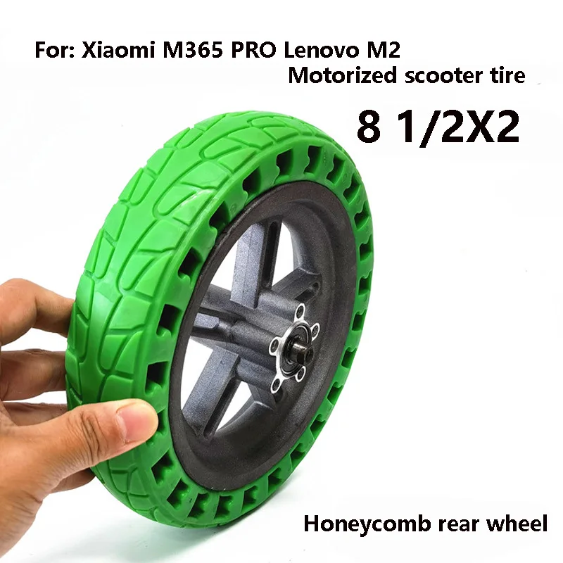 New Color 8 1/2x2  for Xiaomi M365 PRO Lenovo M2 Motorized Scooter Tire 8.5 Inch8.5x2  Inflation Free Honeycomb Airless Tire