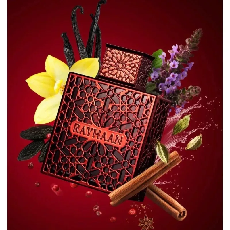 RAYHAAN 100ML Arabic Unisex Perfume Eau De Parfum Long Lasting Oriental Woody Vanilla Musk Luxury Fragrance Spray