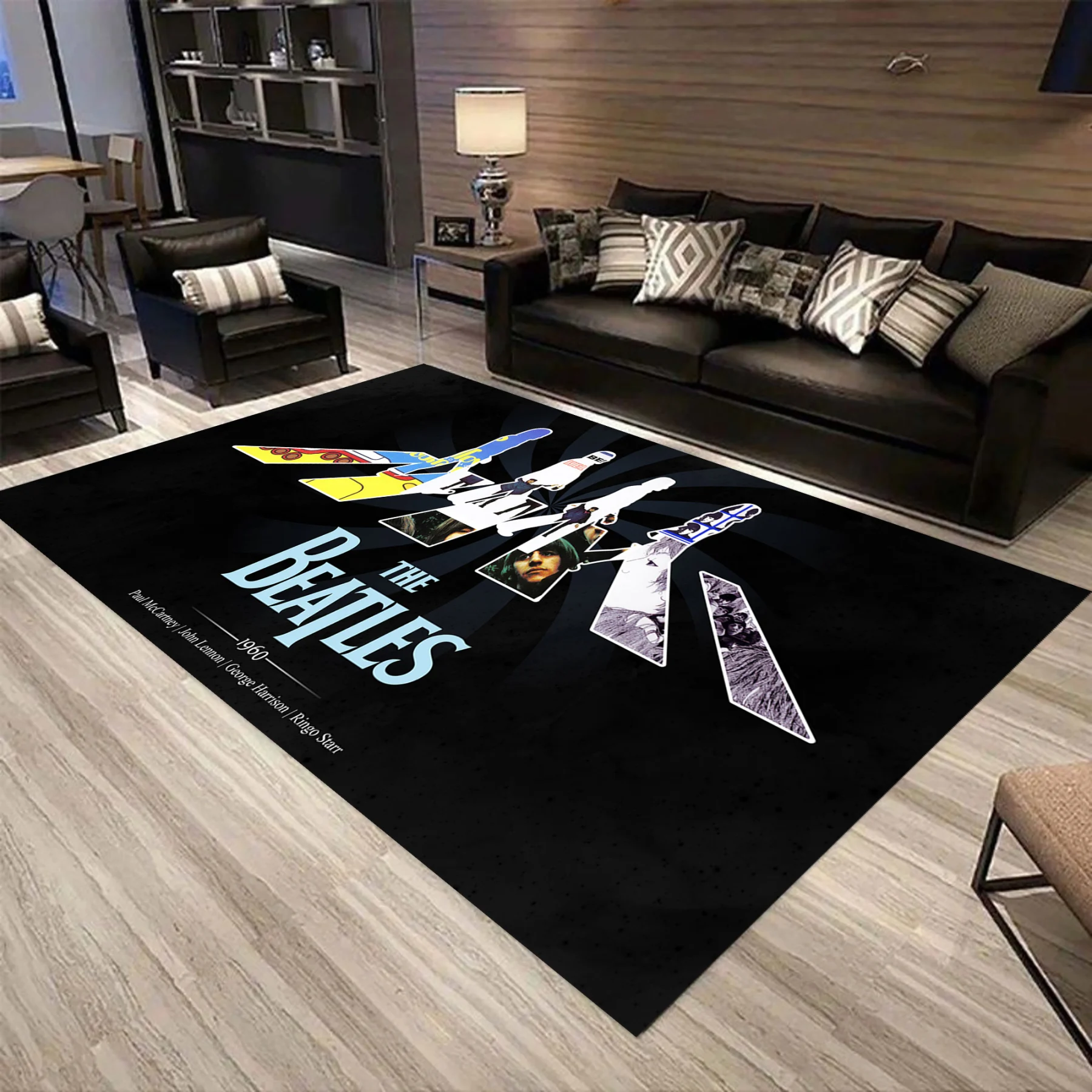 

The Beatles Rug, Legends Rug, 60s Modern Rug, New Season Carpets, non-Slip Area Rug,Home Decor, For Living Room, Elite Rug, ma267