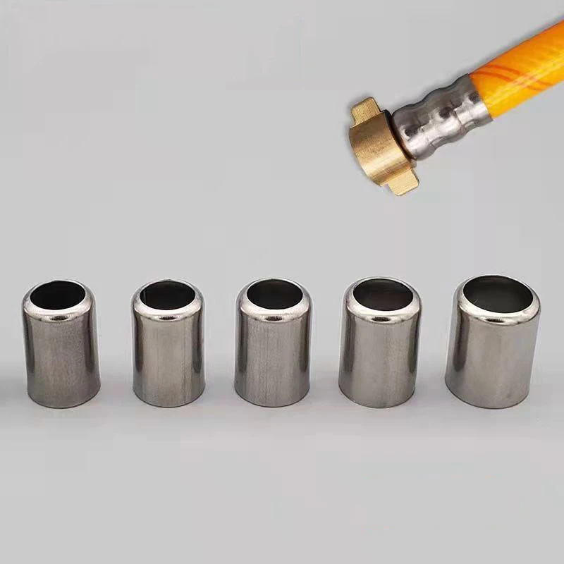 50pcs Agriculture 12.5MM Larger Size Spray Pipe Crimp Sleeve Hose Crimp Tools Stainless Steel Connector Pipe Exhaust Connector