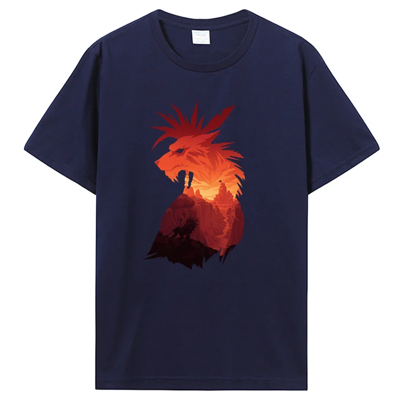 The Canyon's Guardian T Shirt Final Fantasy Red Xiii Red 13 Final Fantasy Vii Final Fantasy Men Unisex Cotton Tees Harajuku