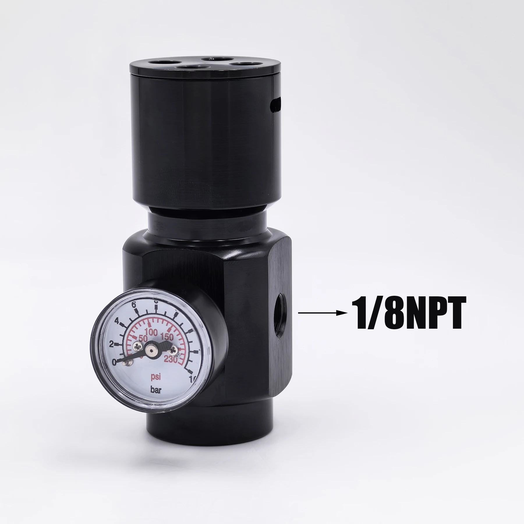 Imagem -02 - Regulador Portátil do Micro Co2 do ar de Hpa Regulador da Baixa Pressão Adaptador Padrão Americano Ferramentas Pneumáticas 0150psi