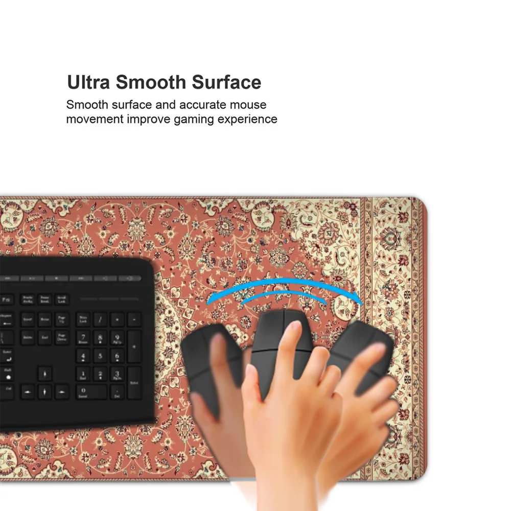 Oriental rug Mousepad Mouse Extended Gaming Keyboard Mats Large 90x40cm XXL Gamer Mousepad