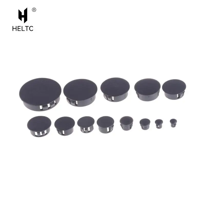 Dia. 5mm-38mm Silicone Rubber Snap-on Blanking Bore Plugs Hole Stopper Round Tube Pipe End Caps Sealing Dust-proof Waterproof