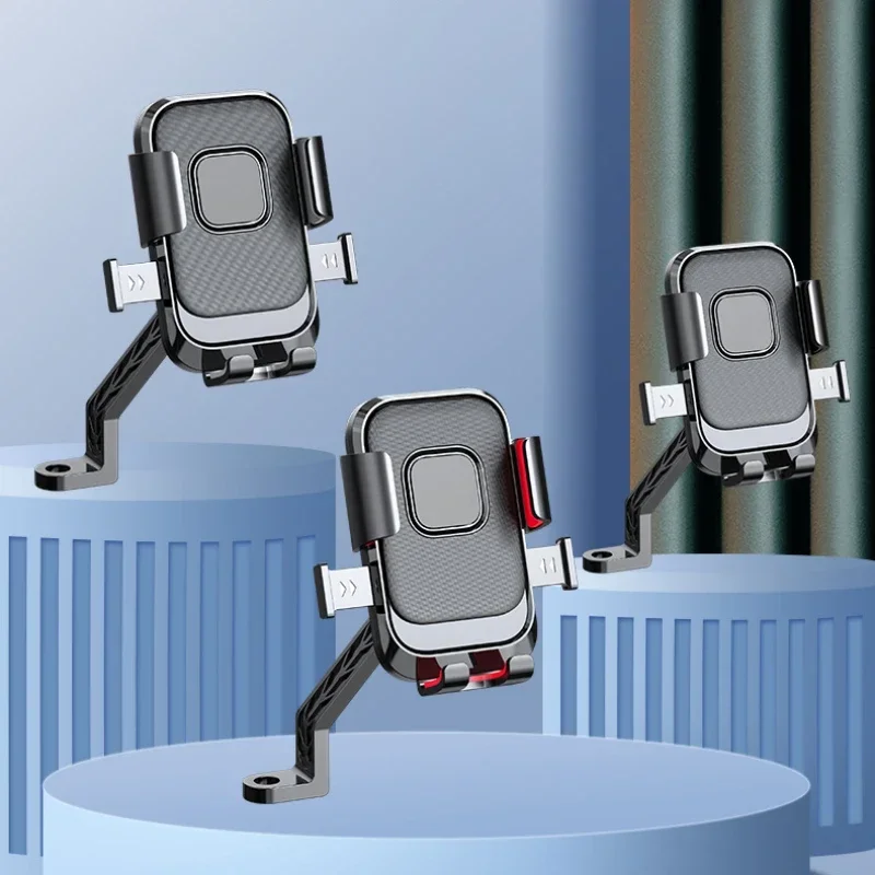 Support de téléphone pour motos et vélos, Rotation libre, support de Navigation pour téléphone portable, antichoc, pour IPhone Xiaomi Samsung