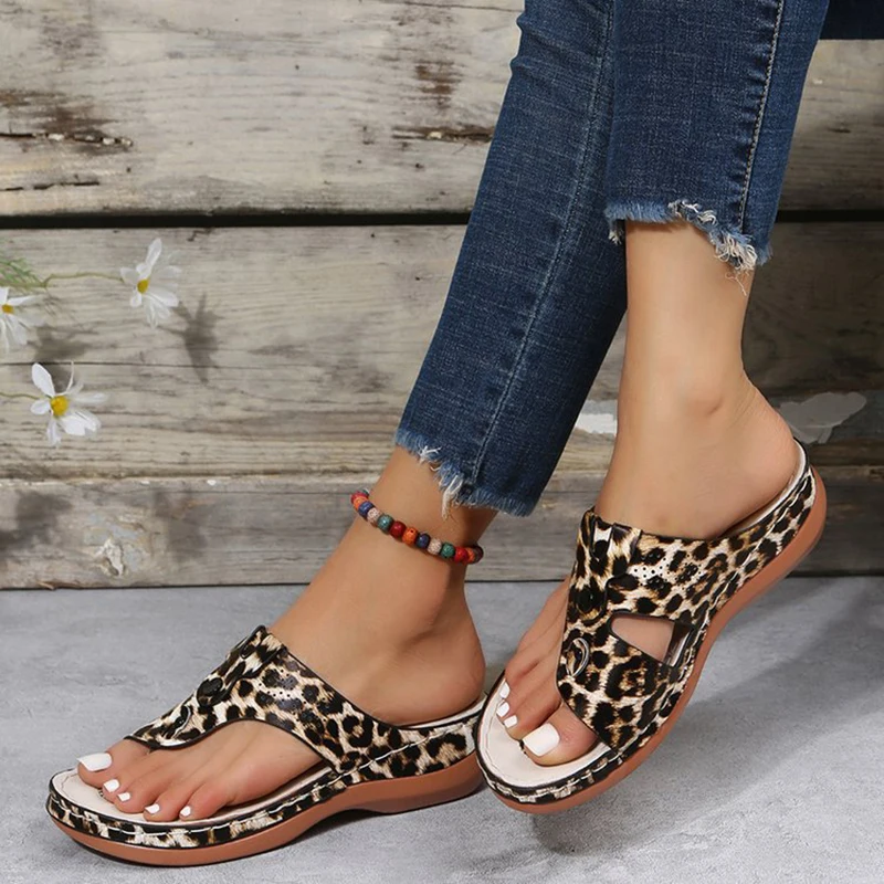 Fashion Women Sandals 2023 Summer Women Shoes Peep Toe Shoes Woman Light Slippers Breathable Wedge Shoes Thick Sandalias Mujer