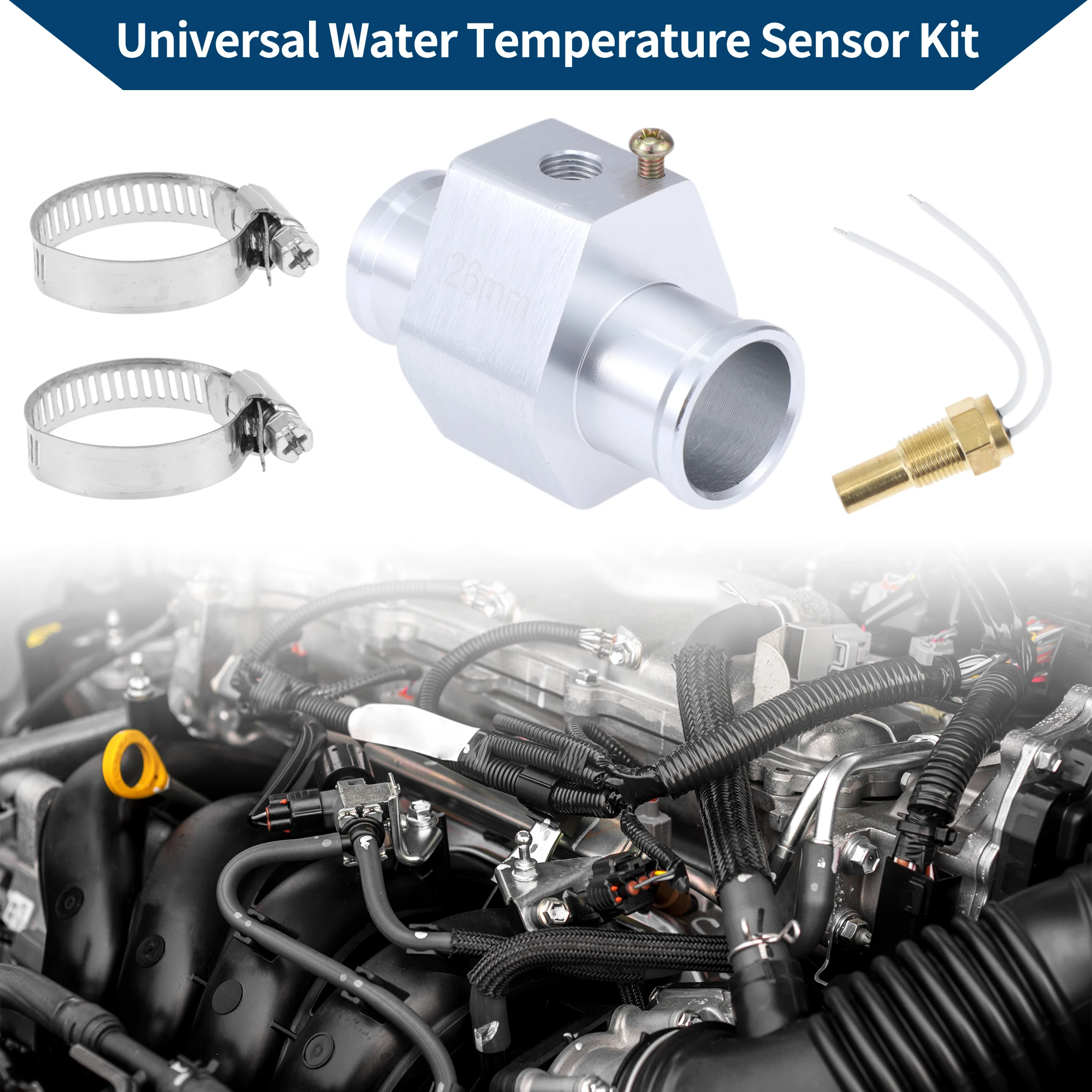 

Комплект датчиков температуры воды UXCELL 1/8 дюйма NPT 1,02 дюйма 140 футов Вкл.-Выкл. 125 футов Автоматическое охлаждение радиатора