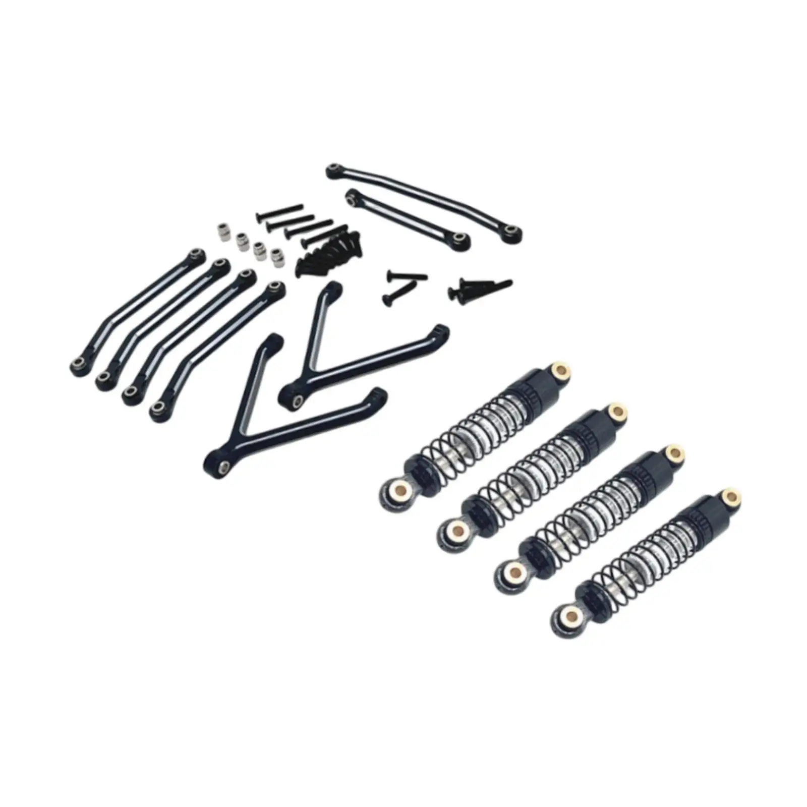 

RC Car Accessories Easy to Install RC Car Spare Part for 1/24 RC Crawler Car Black