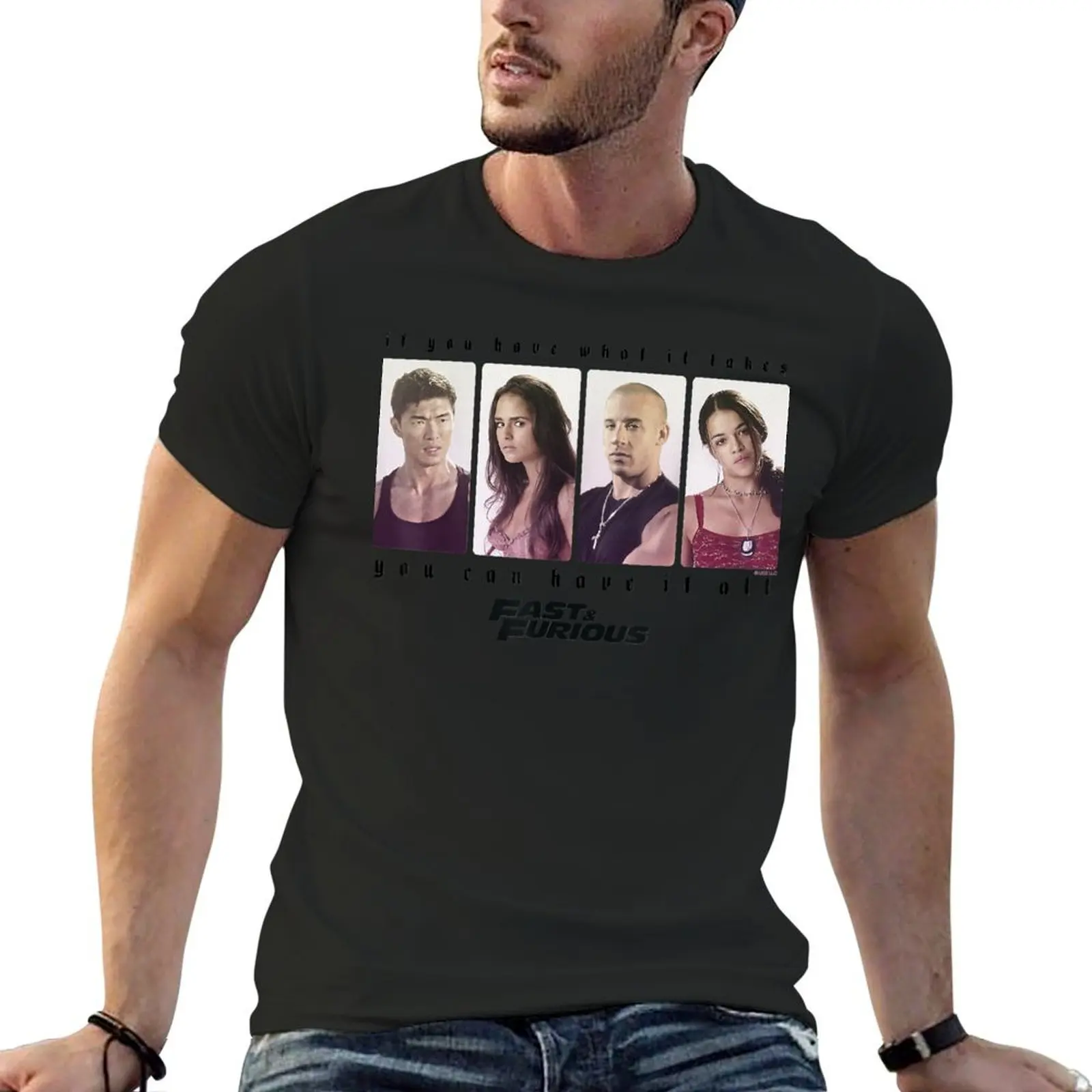 

Fast & Furious You Can Have It All Group Shot Panels T-Shirt custom shirt plus size clothes sweat shirts, men