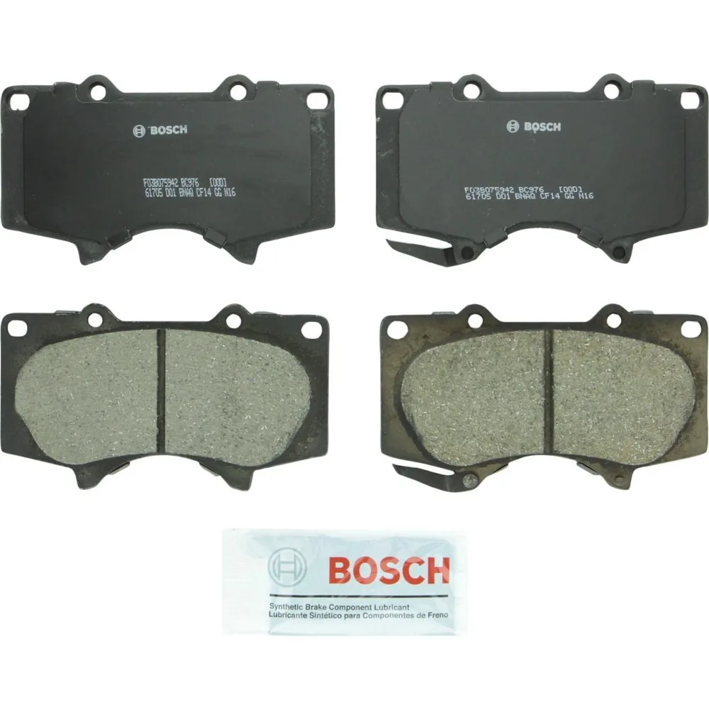 

BOSCH BC976 QuietCast Premium Ceramic Disc Brake Pad Set - Compatible with Select Lexus GX460, GX470; Toyota 4Runner, FJ Cruiser