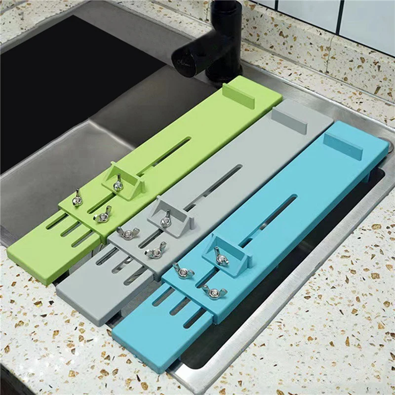 3 Piece Adjustable Over Sink Sharpening Stone Base Holder As Shown Retractable Non-Slip Whetstone Grinding For Knife Sink Bridge