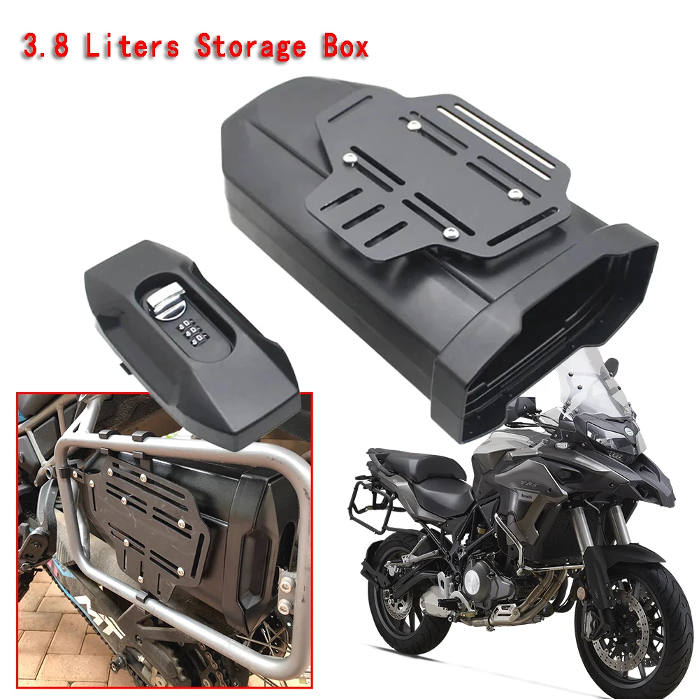 

Fit For Benelli TRK502 TRK502X TRK 502 X 502X Concealed 3.8 Liters Storage Box Motorcycle Universal Side Decorative Toolbox
