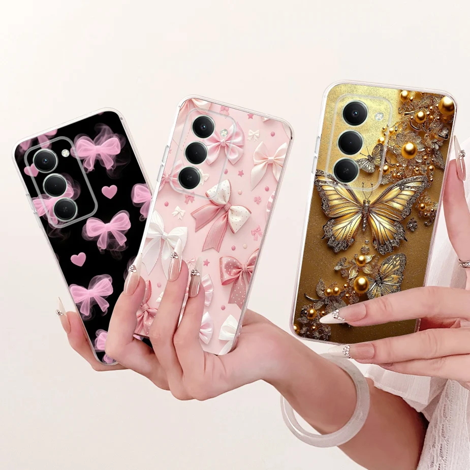 ل Xiaomi Redmi 15 4G حالة Redmi15 5G جميلة فراشة رسمت غطاء لينة سليم جراب هاتف ل Xiaomi Redmi 15 5G Fundas أكياس #5