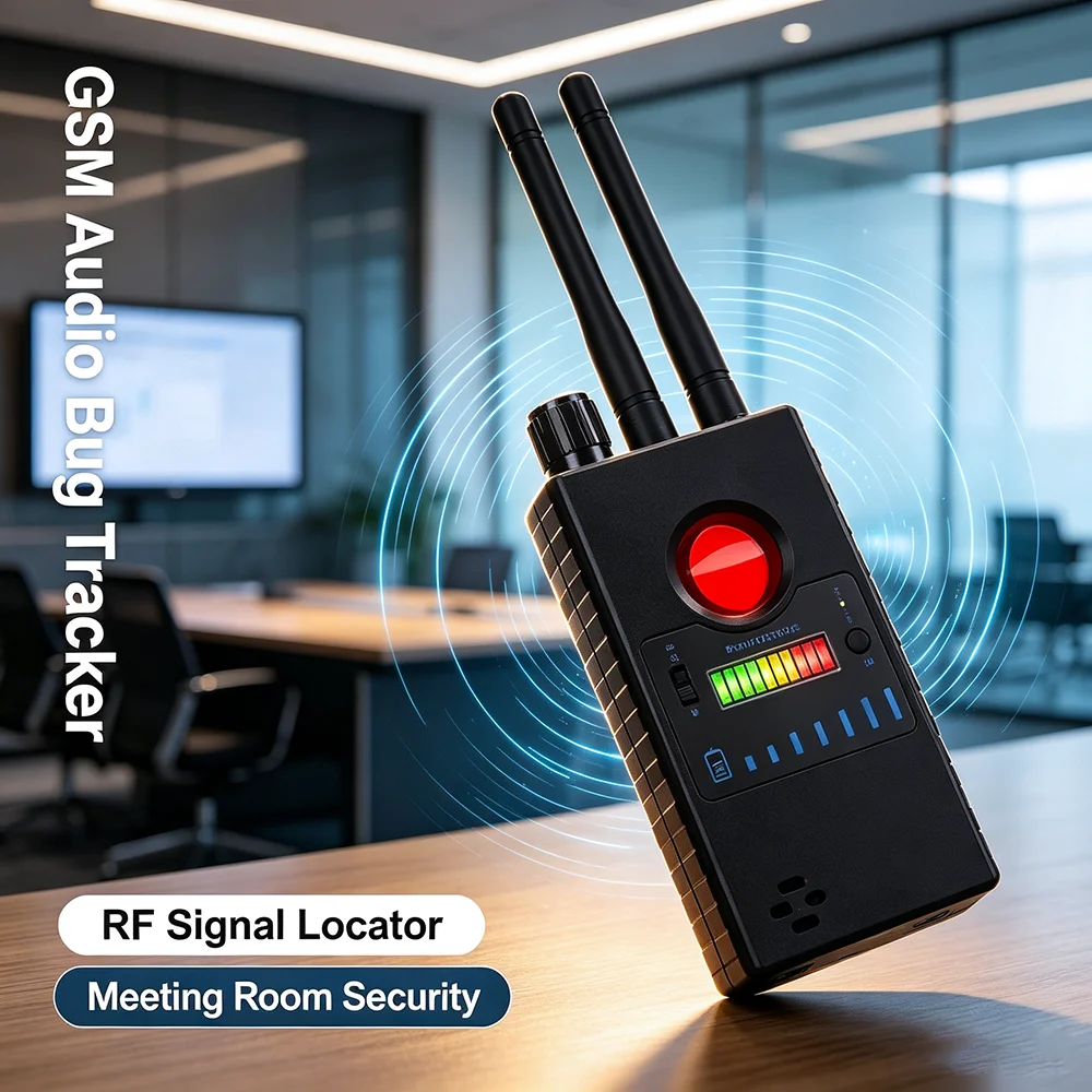 ポータブルg528アンチスパイ無線rf信号検出器、wifi-gps-gsmオーディオ盗聴器トラッカーロケーター、隠しカメラスキャナーファインダーデバイス