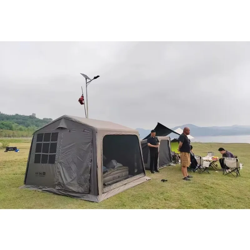 Waterproof House Air Tent Easy Setup Glamping Tent 5-8 People Camping Inflatable Outdoor Tent