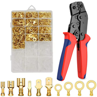 SN-48B CrimpingTool Kit 2.8/4.8/6.3mm Crimp Terminals Insulated Male and Female Wire Connector Insulated Sleeves Kit