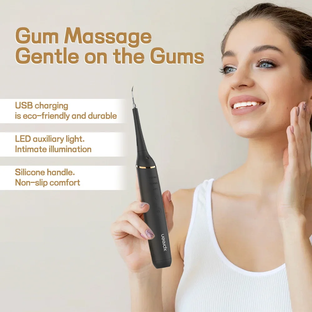 Интеллектуальный электрический звуковой волновой очиститель зубов, высокочастотная вибрация, удаление пожелтения, пятен, зубного камня и зубного камня