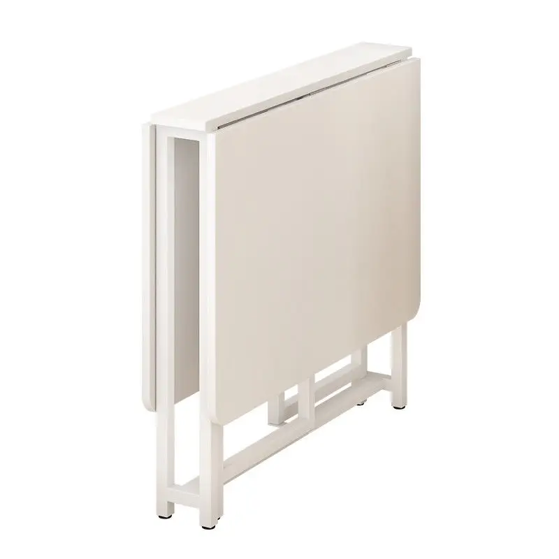 

Folding dining table for household use, small apartment movable dining table