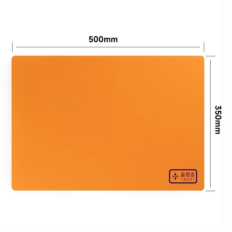 XZZ耐熱断熱シリコンマット はんだ付けステーション作業マット 500X350X4MM オレンジ/ピンク BGAリワーク用ソフトシリコンパッド