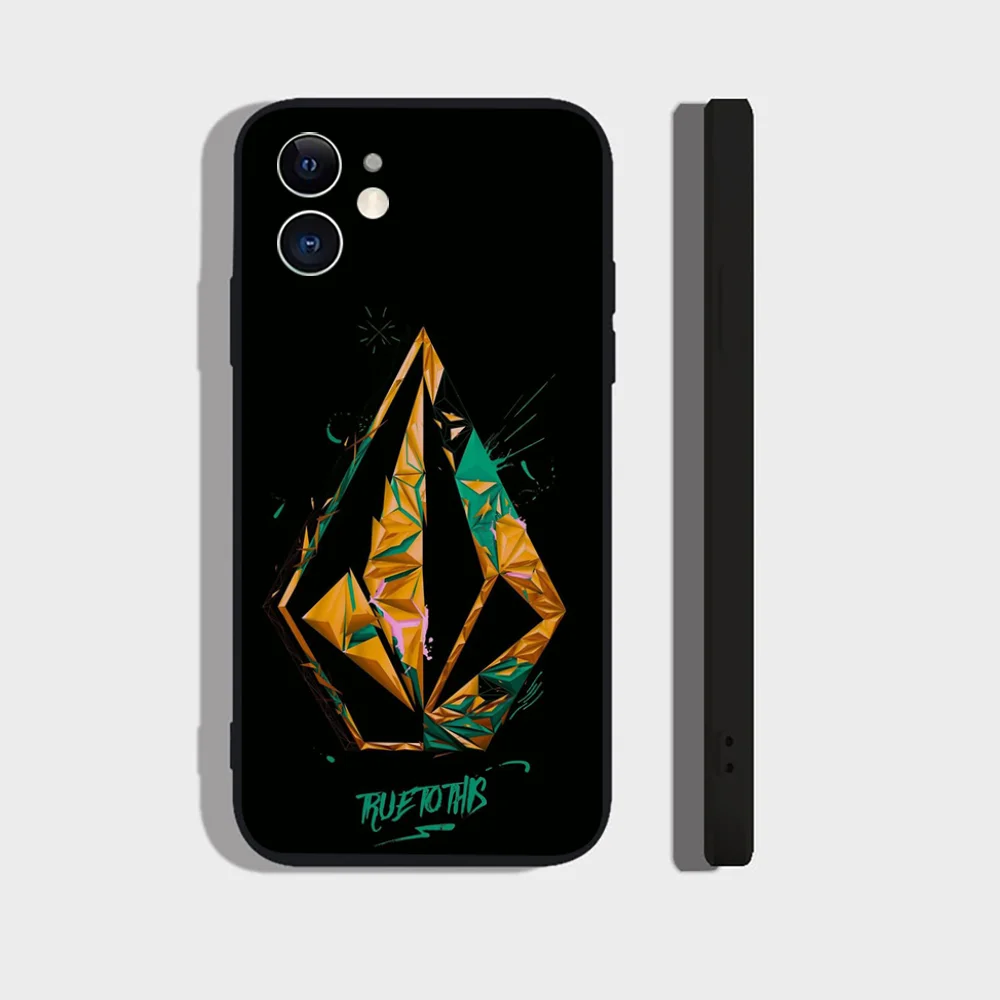 حافظة هاتف بشعار Epc Volcom من السيليكون الناعم لهاتف آيفون 16 15 14 13 12 11 Plus Pro Max Plus #6