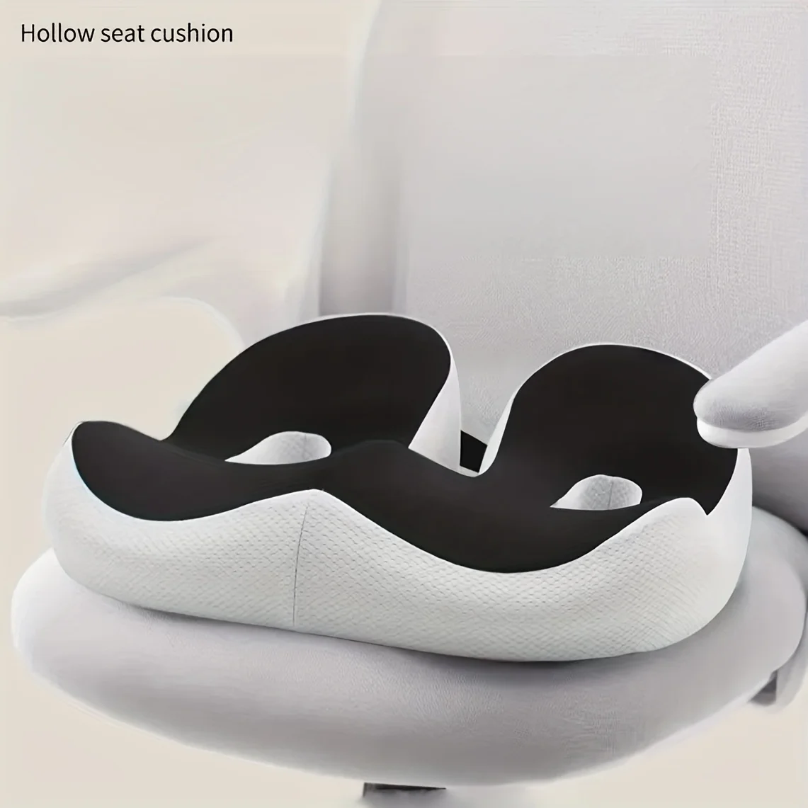 Comfortable Memory Foam Buttock Seat Cushion, Office Slow Rebound Chair Cushion, Hollow Coccyx Breathable Comfortable Cushion