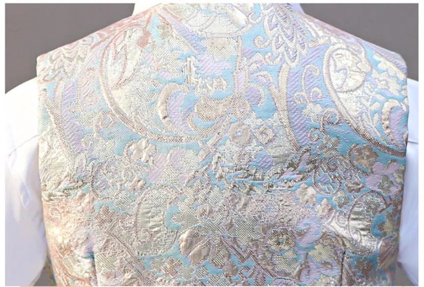 5-teiliges formelles Anzug-Set für Jungen, Jacquard-Weste, Shorts, Hochzeitsanzug, Kinder-Smoking für Klavierauftritte, A2174 – Detail 9