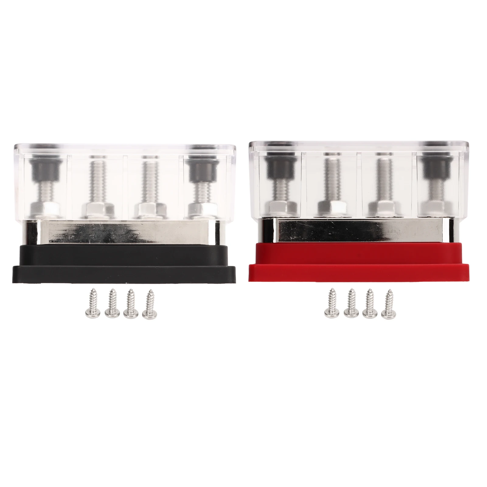 

Распределительный блок шины аккумуляторной шины от 12 В до 48 В, 600 А, высокоточный M10, 4-контактный блок распределения питания для автомобиля, лодки, яхты