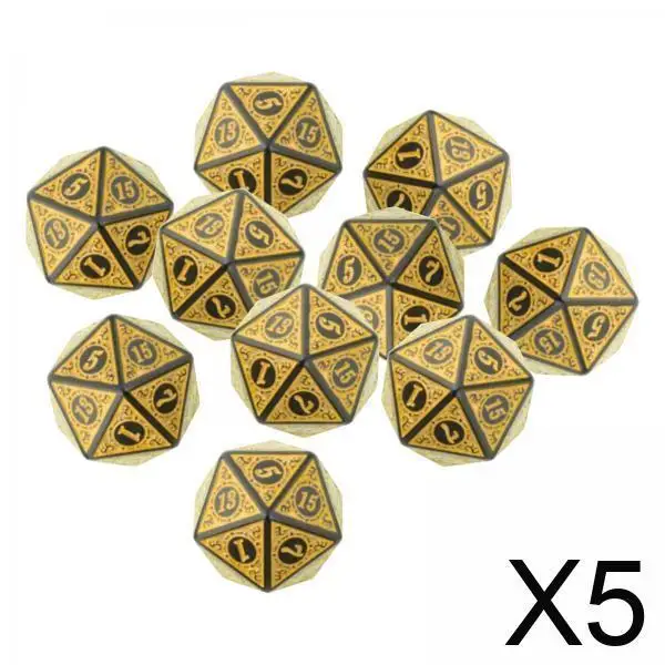 Multifaceted Acrylic Dice Set 20mm Puzzle Game Accessory for Teaching World Entertainment and Party Role Play