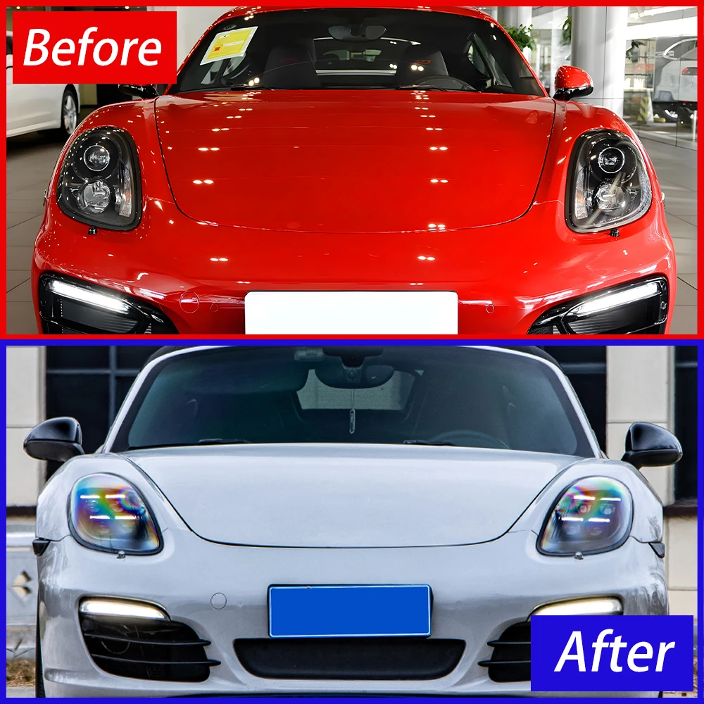 Auto Headlights Assembly For Porsche Cayman Or Boxster 981 2013-2015 Car Lights Upgrade 2024 Style Projector Lens Accessories