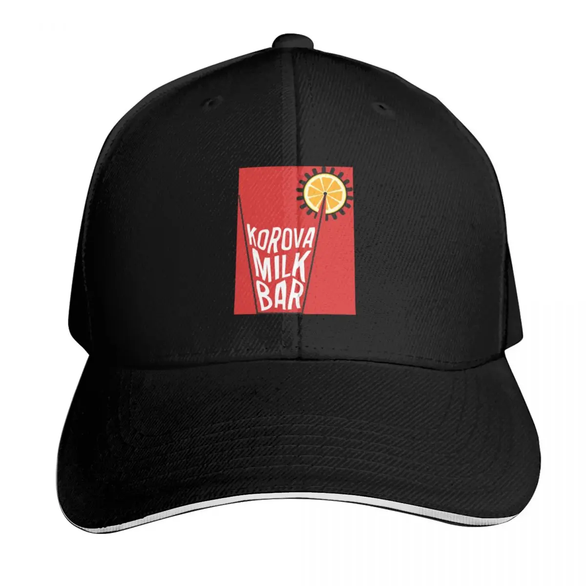 Korova Milk Bar Poster Baseball Cap Curved Brim Classic Fit Low Profile Unstructured Unisex for Men Women