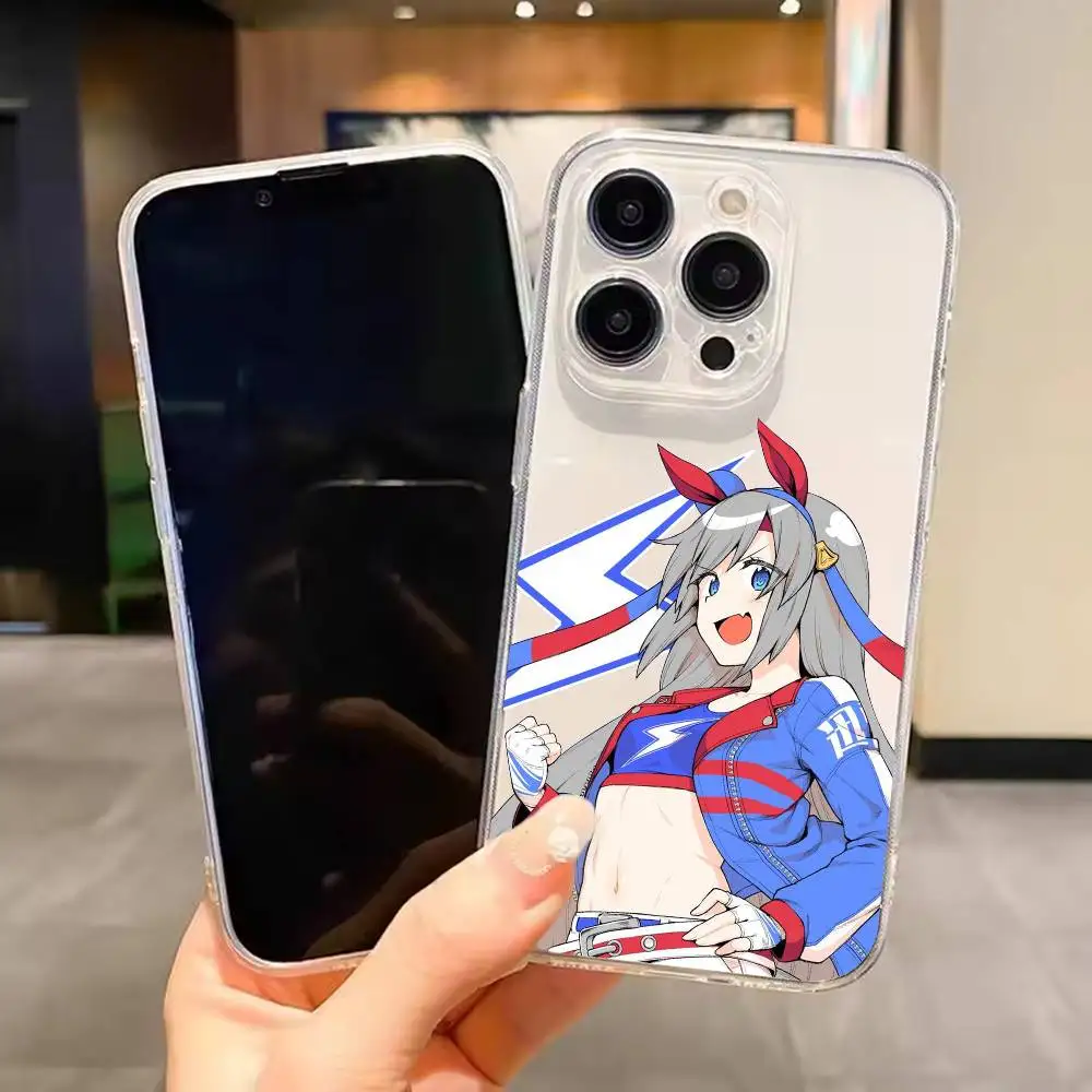 Tamamo Cross  For iPhone 17 16 15 14 13 12 11 Mini Pro Max Plus Transparent Cover Phone Case