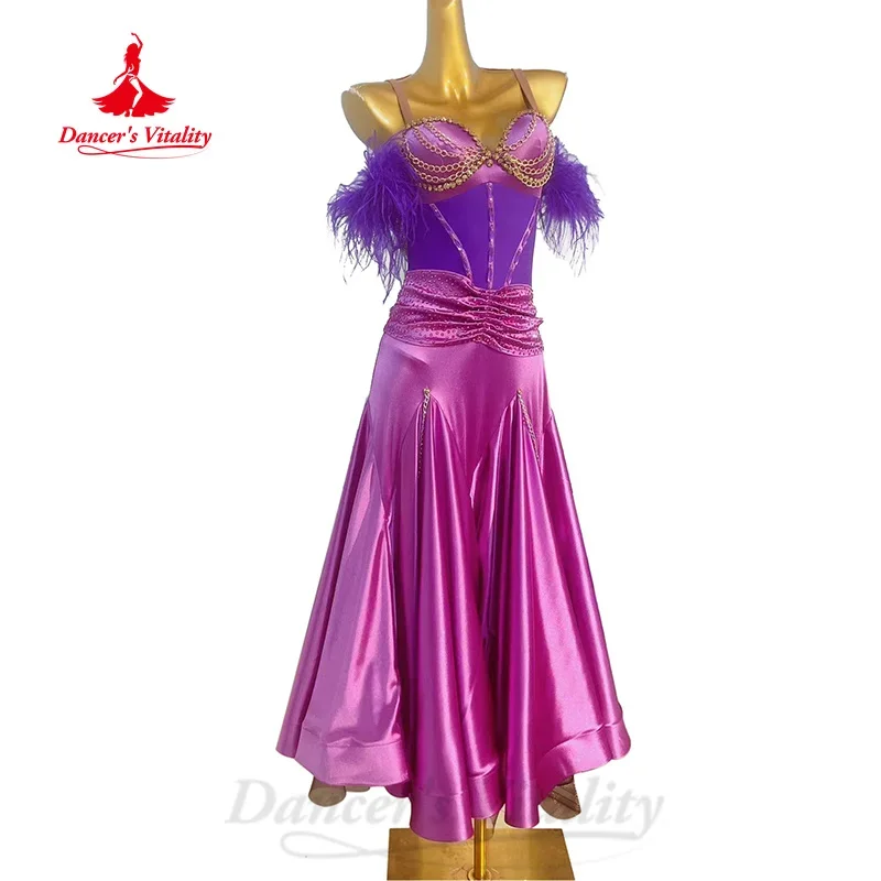 Modern Dancing Clothing Customized High-end Elegant Fishtail Dresses Adult and Child Waltz Social Dance Performance Costumes