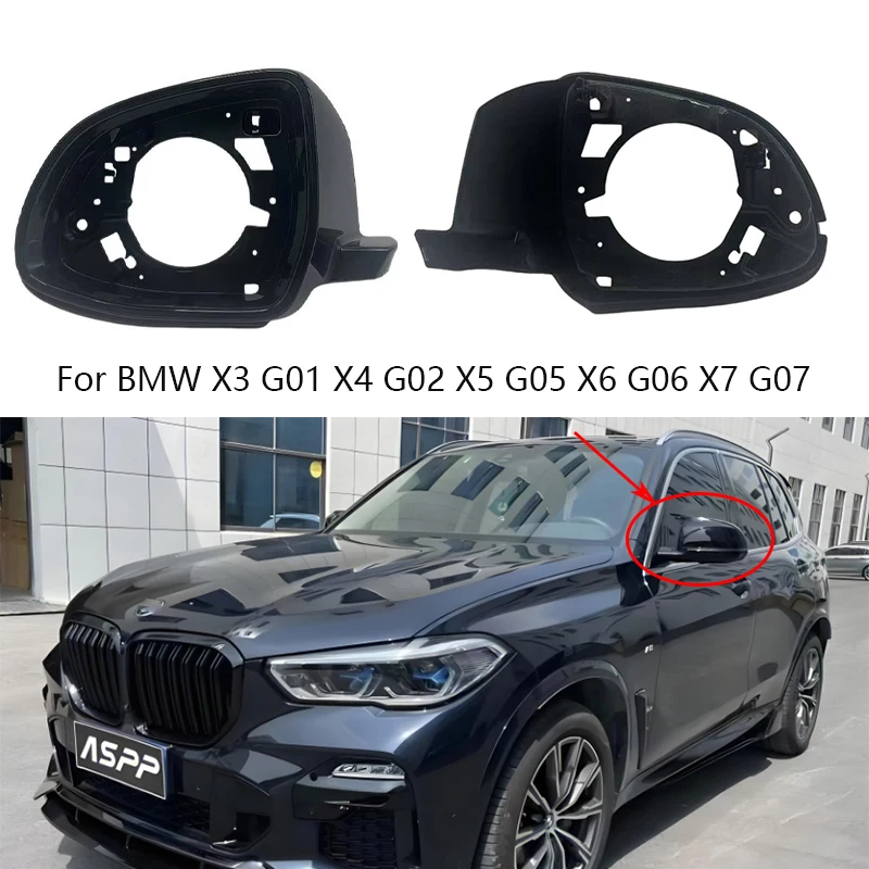

Чехол с рамкой автоматического бокового зеркала заднего вида для BMW X3 G01 X4 G02 X5 G05 X6 G06 X7 G07 2017 2018 2019 2020 2021 2022 2023