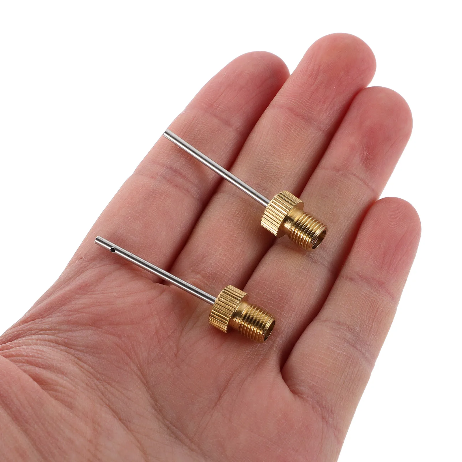 

10pcs Basketball Air Needle Net Bag Hand Pump for Inflating Sports Balls Durable Stainless Steel Gas Nozzle Portable Design
