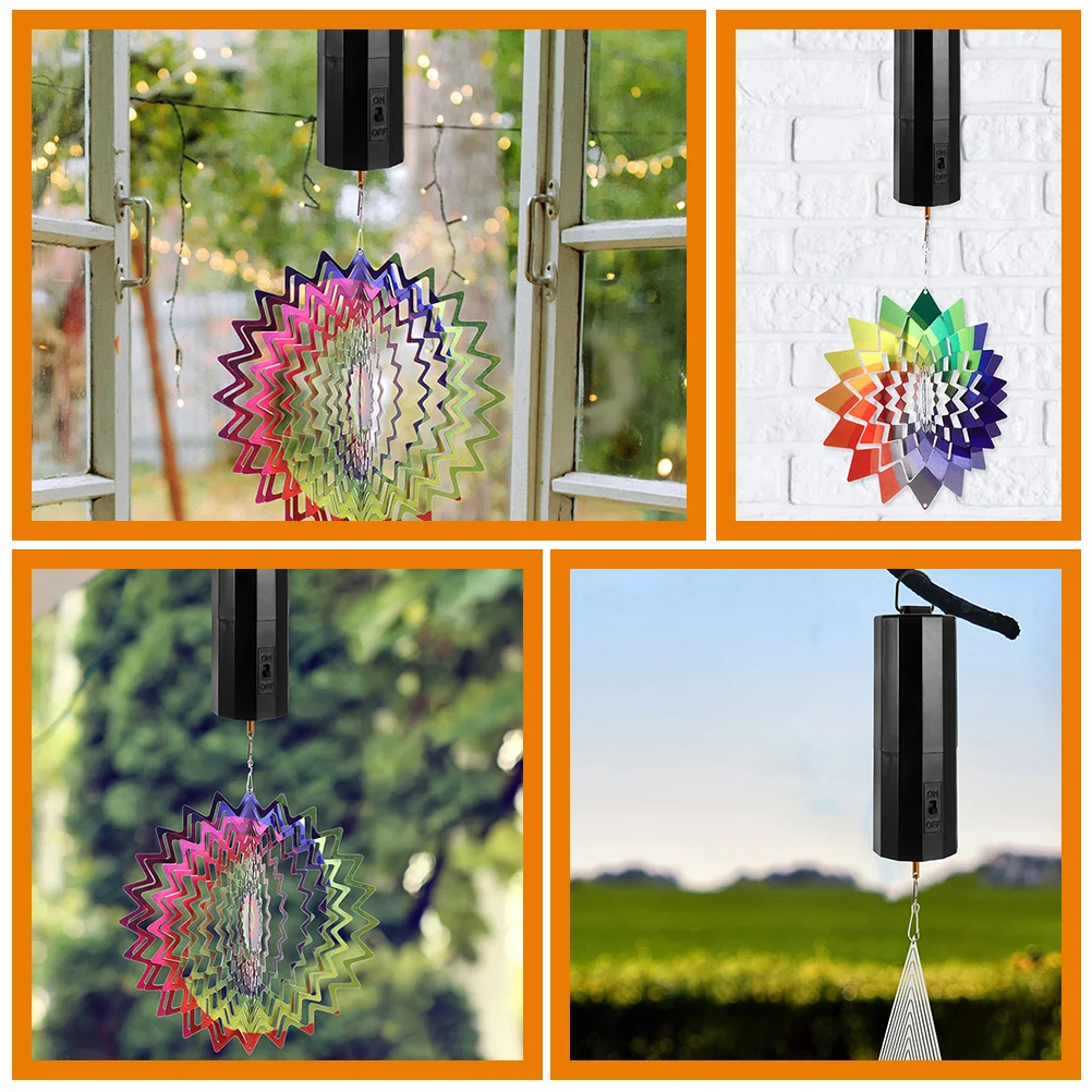 

2 Pcs Electric Motor Hanging Windchime Rotating Motors Plastic Slow Models Machine